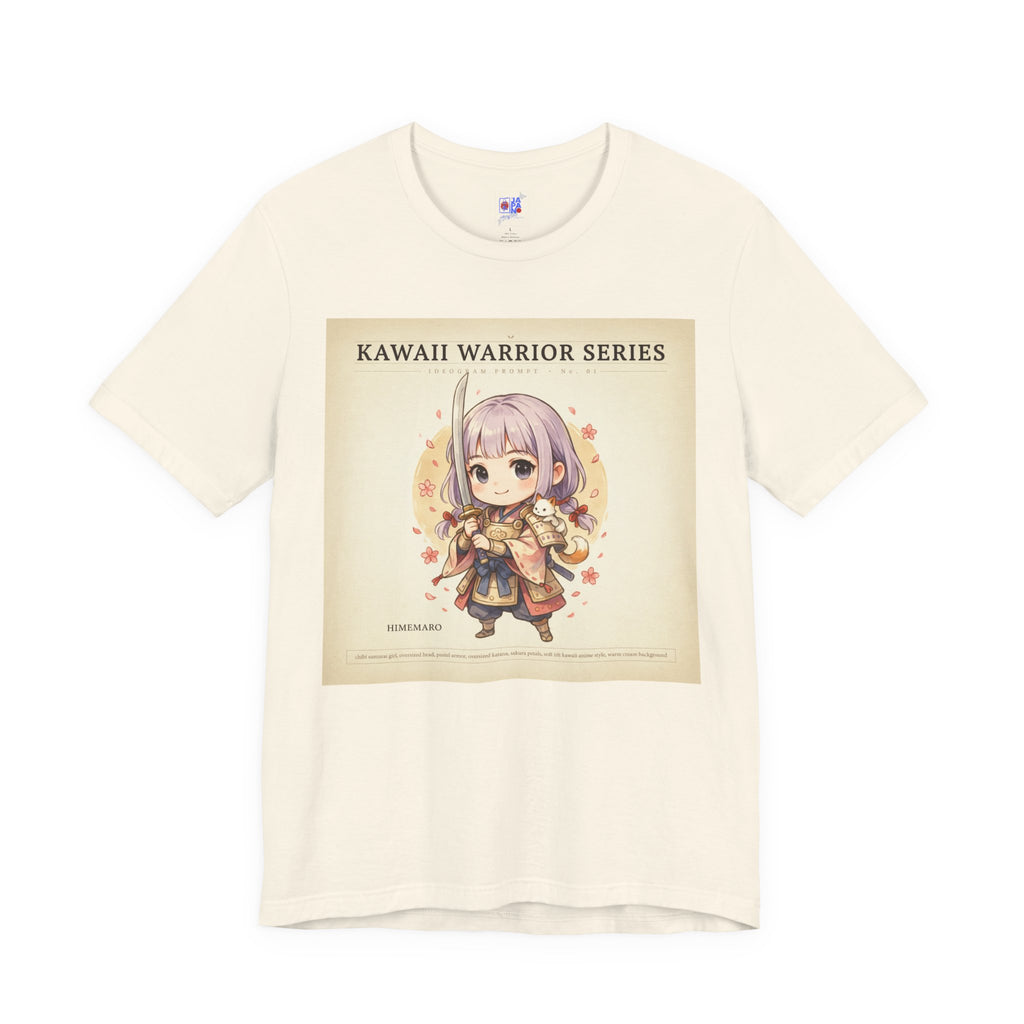 Kawaii Warrior Series T-Shirt, Cute Anime Chibi Warrior Graphic Tee