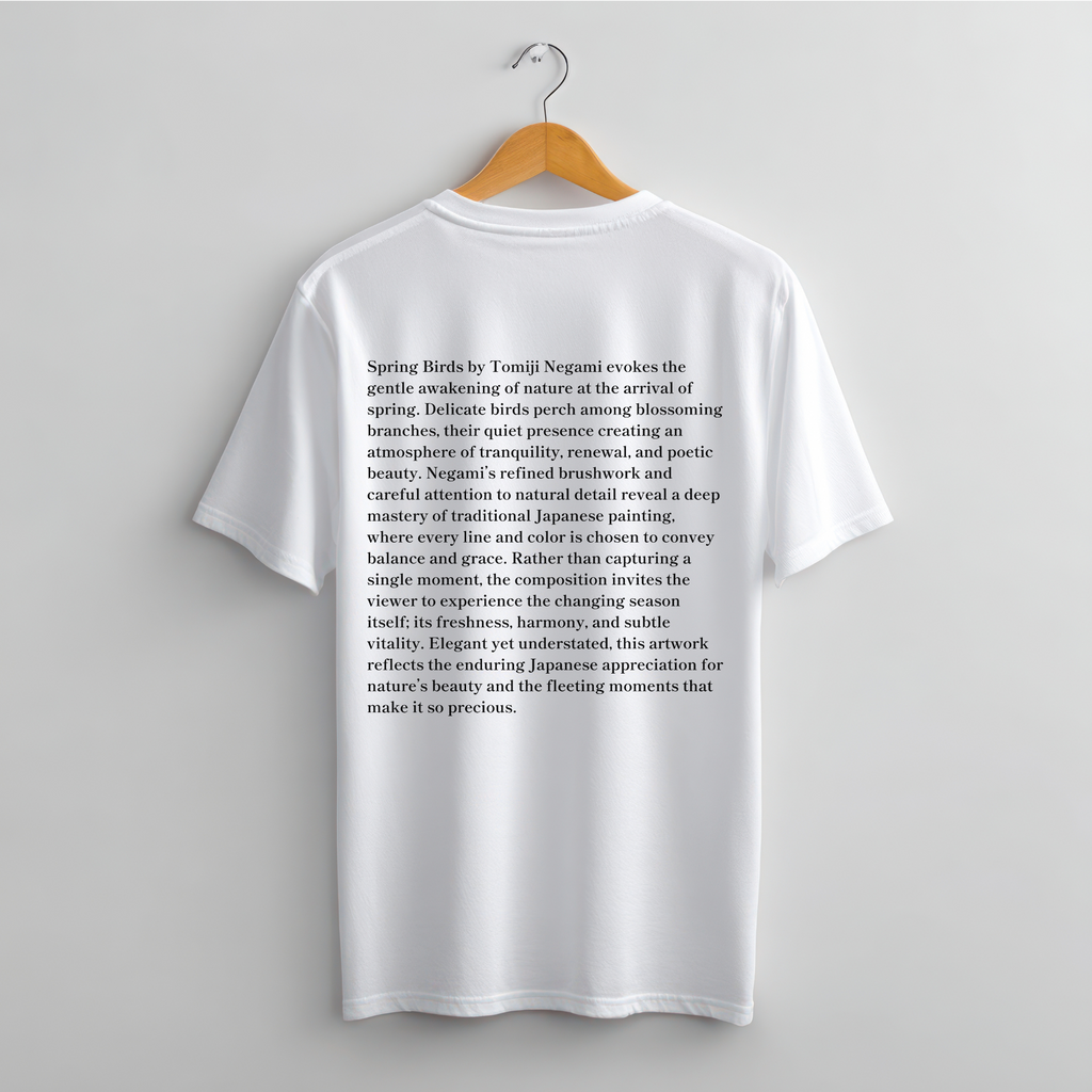 Tomiji Negami "Spring Birds", Japanese Art Museum T-Shirt