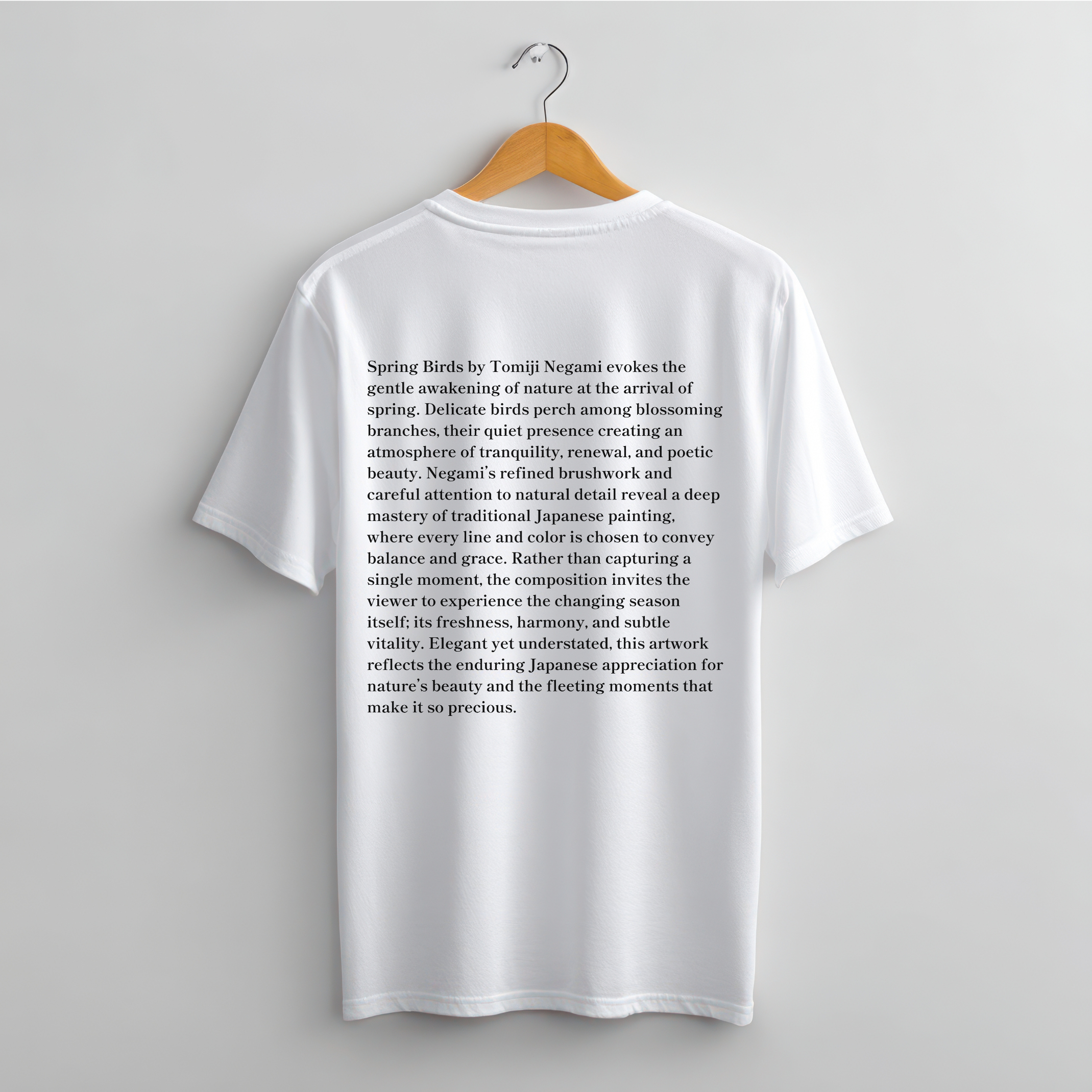 Tomiji Negami "Spring Birds", Japanese Art Museum T-Shirt