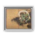 Fujin Wind God Framed Canvas Print, Ogata Korin Edo Period Japanese Art, Rinpa Schoo, Museum Reproduction, Japanese Mythology Wall Art