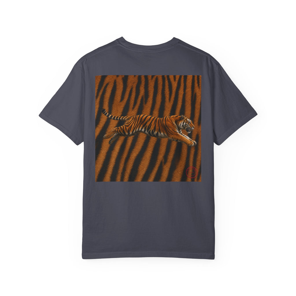 CoolyJapan — Tora 虎 Leaping Tiger Tee | Dark Color | Comfort Colors 1717