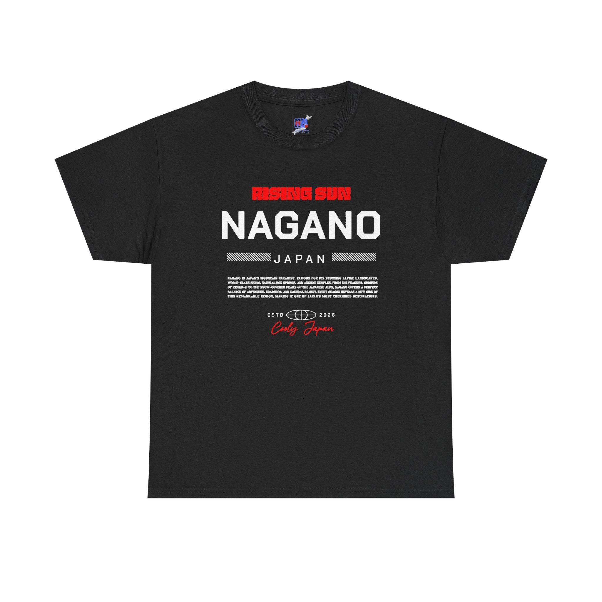 Nagano Japan T-Shirt  Heart of the Japanese Alps  Mountain Adventure and Ski Travel Souvenir Nature Lover Gift  Japan Vacation Memory Tee