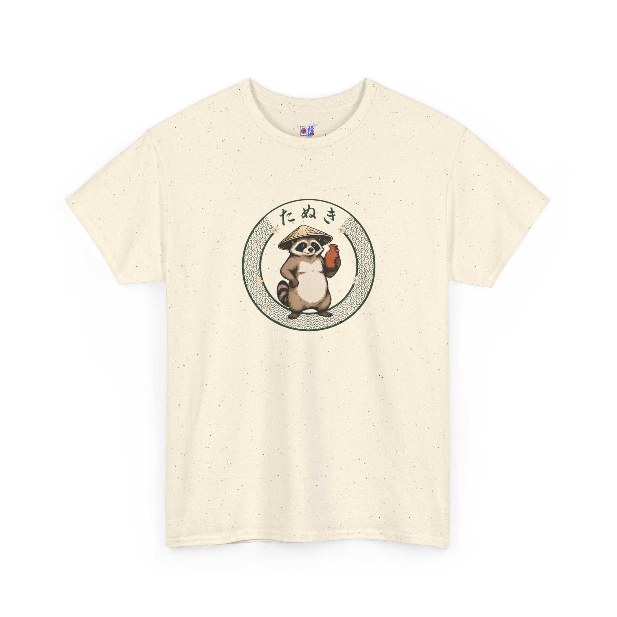 Tanuki T-Shirt | Japanese Raccoon Dog Folklore Graphic Tee | Edo Period Japan Shirt | Good Luck Gift