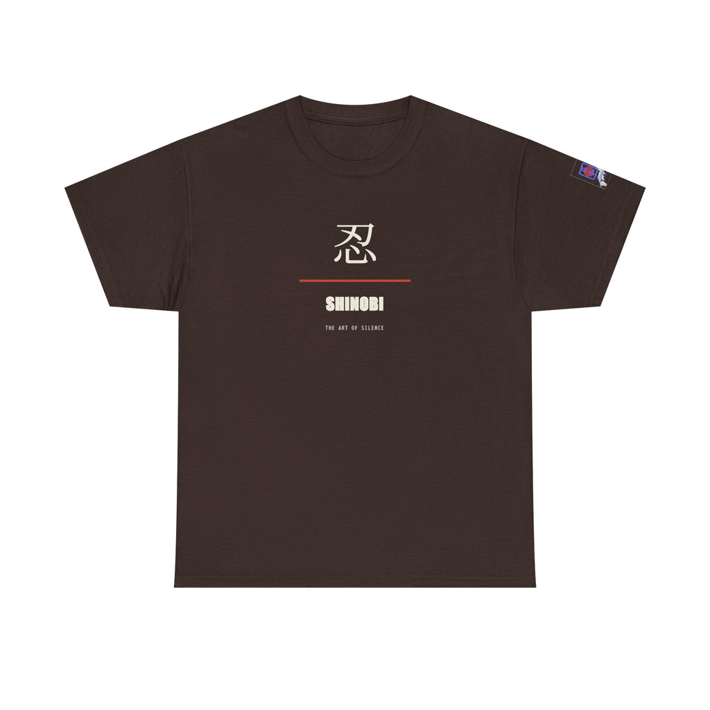 Shinobi T Shirt Ninja Japanese Kanji Tee Silent Warrior Gift for Anime Fans, Martial Arts Lover Clothing, Unique Graphic Shirt for Him