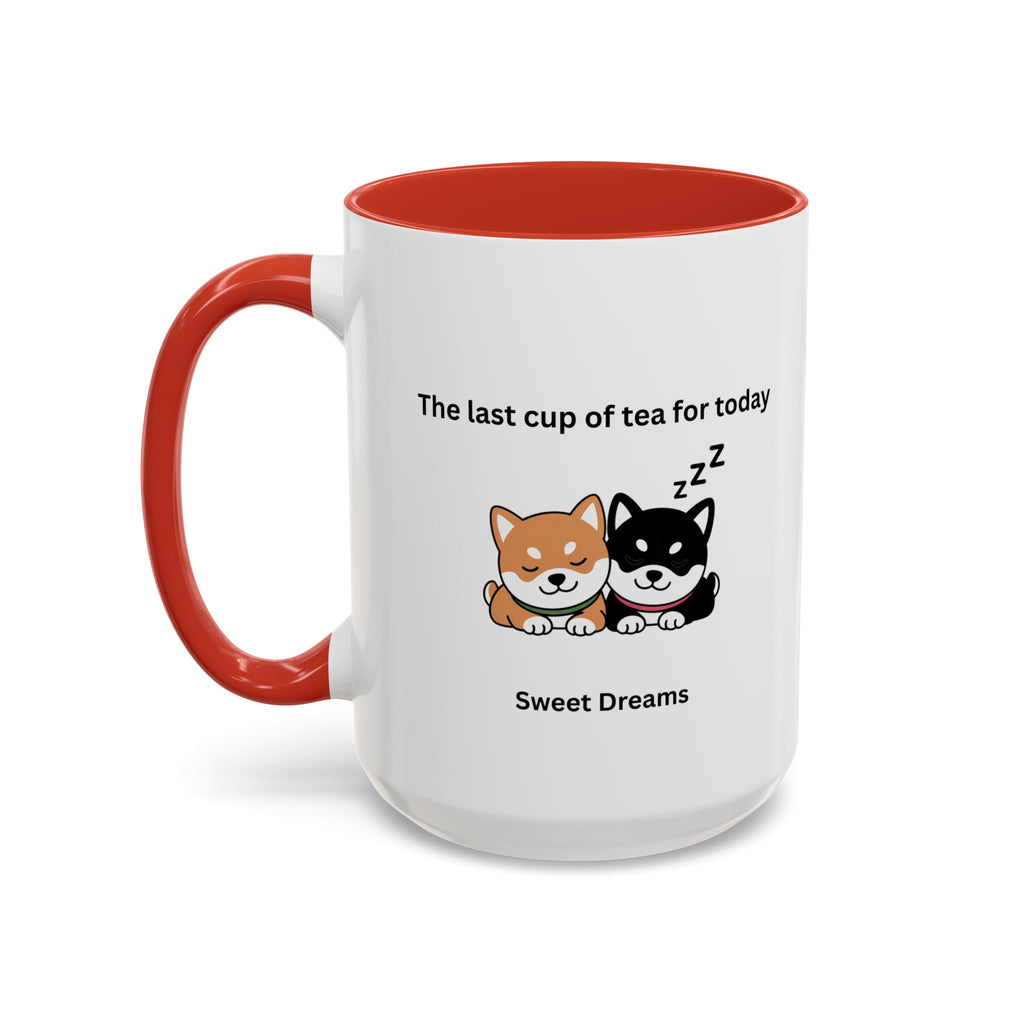 Shiba Inu "Sweet Dreams" Mug, The Last Cup of Tea for Today, Japanese Dog Cute Gift Mug