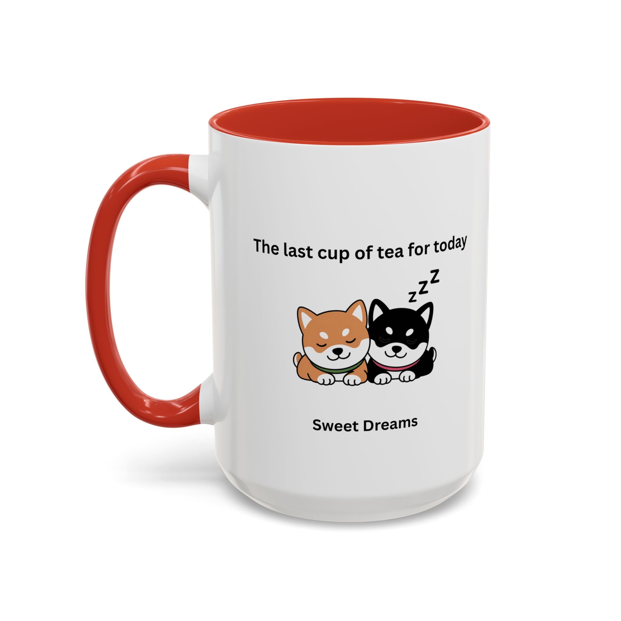 Shiba Inu "Sweet Dreams" Mug, The Last Cup of Tea for Today, Japanese Dog Cute Gift Mug