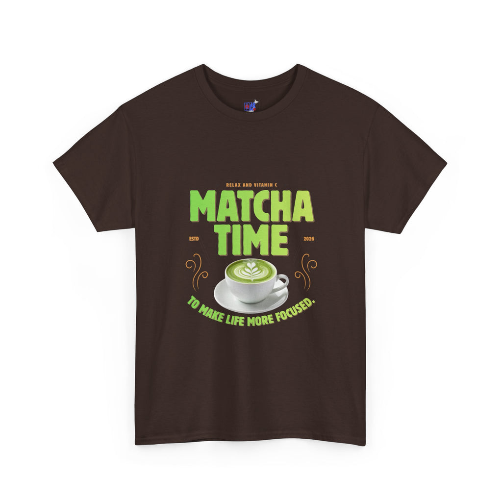 Matcha Time Tee — "Matcha Time to Make Life More Focused" Graphic T-Shirt