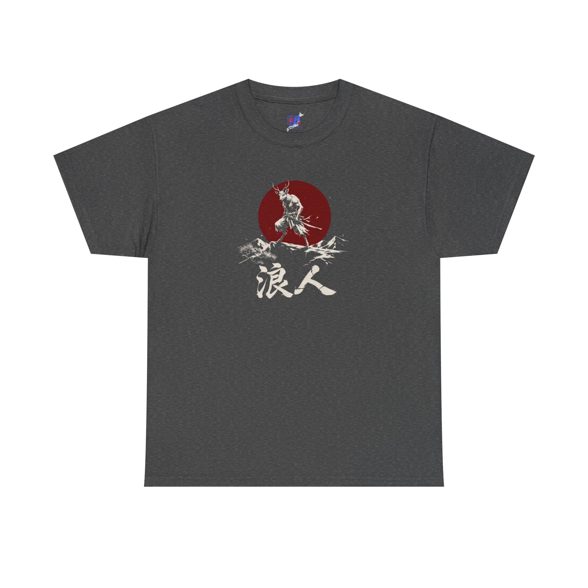 Samurai Wolf Tee — Japanese Ronin Graphic T-Shirt (浪人)