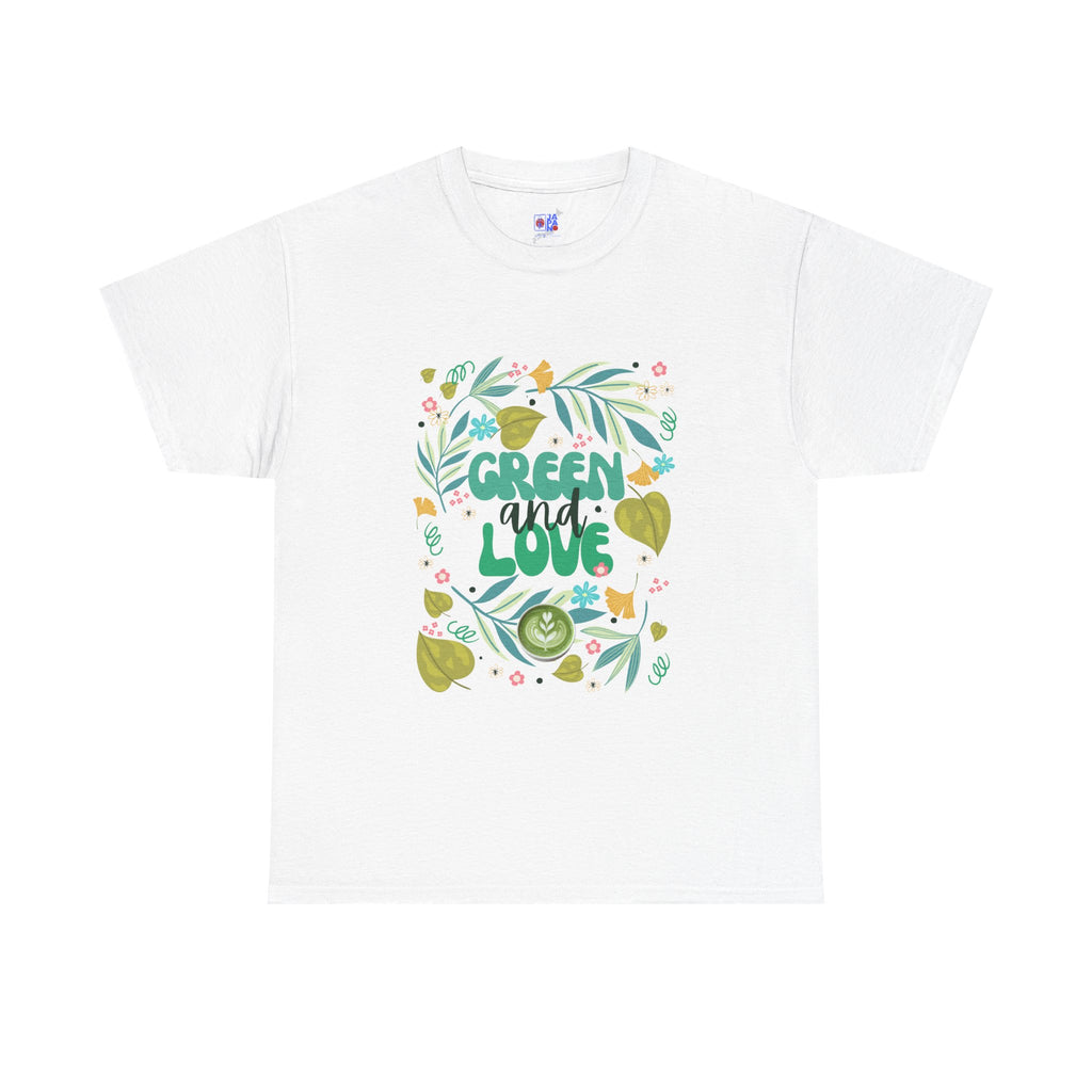 Eco Plant Lover T-Shirt — "Green and Love" Graphic Tee