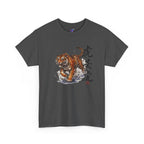 Japanese Tiger T-Shirt — 虎 Sumi-e Ink Brush Art Men's Tee | Bold Japan Graphic Shirt