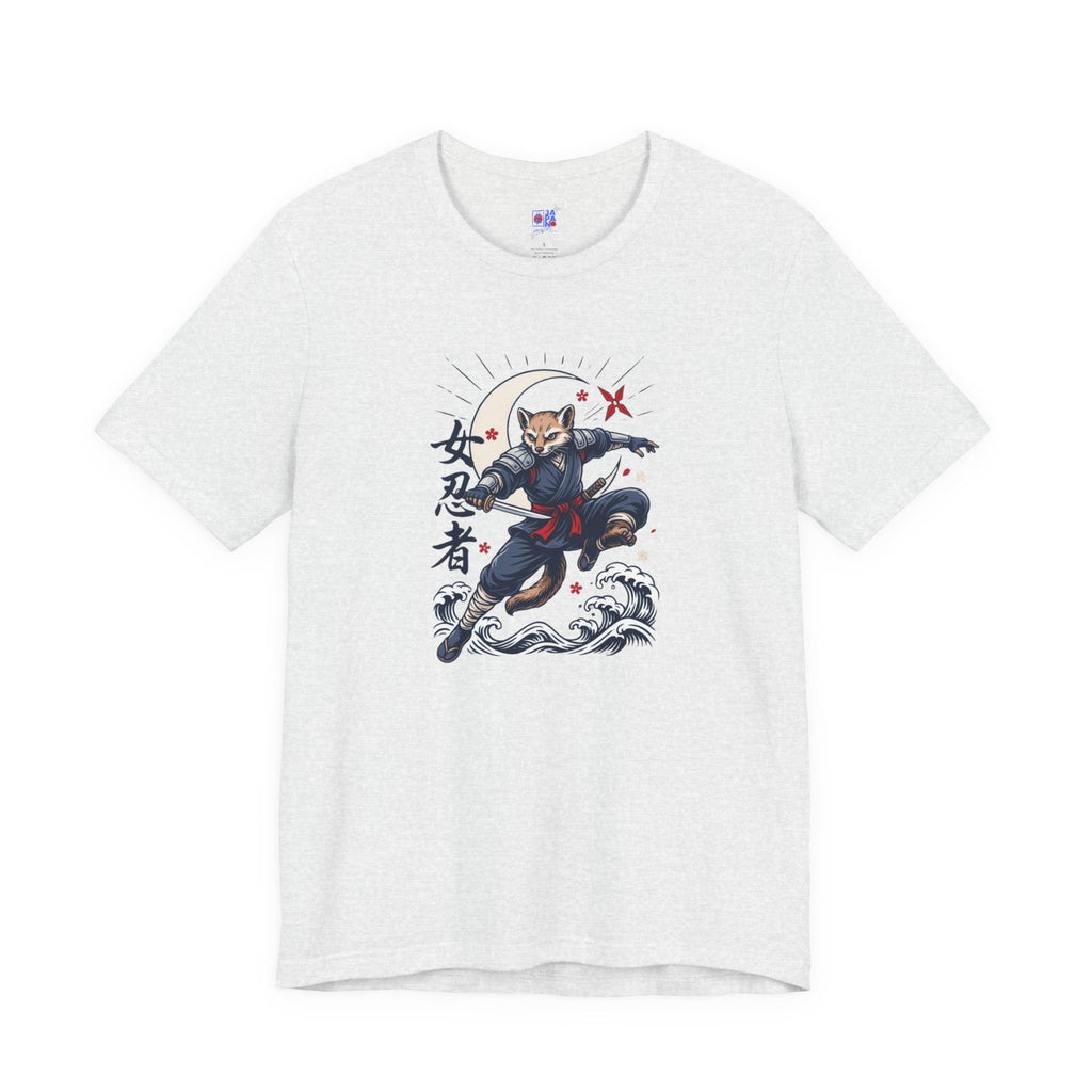 Ninja Cat Tee — Japanese Samurai Cat Graphic T-Shirt
