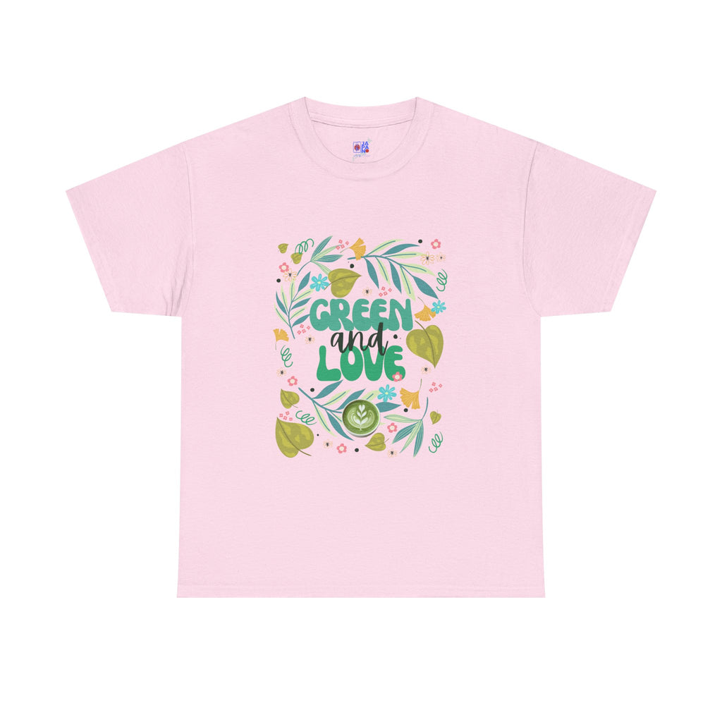 Eco Plant Lover T-Shirt — "Green and Love" Graphic Tee