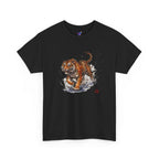 Japanese Tiger T-Shirt — 虎 Sumi-e Ink Brush Art Men's Tee | Bold Japan Graphic Shirt