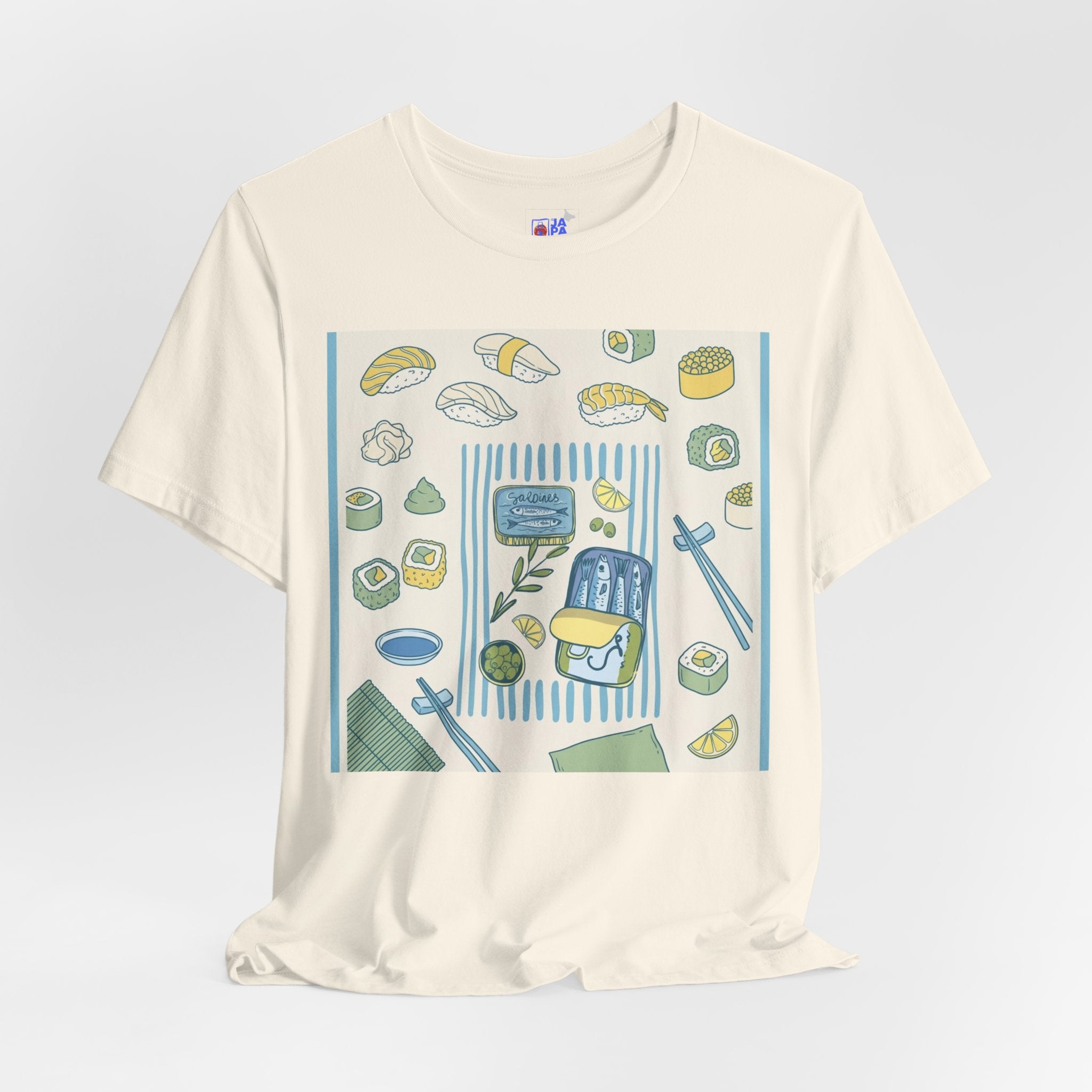 Sushi Picnic Tee, Cute Bento & Sushi Illustration T-Shirt