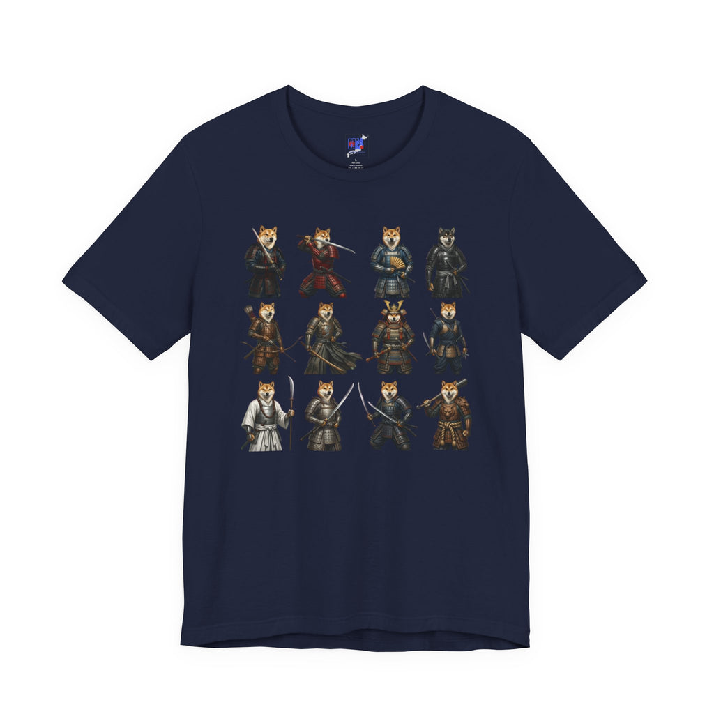 Shiba Inu Samurai T-Shirt, Japanese Warrior Dog Graphic Tee, Funny Dog Lover Gift, Anime Streetwear, Unisex Cotton Shirt