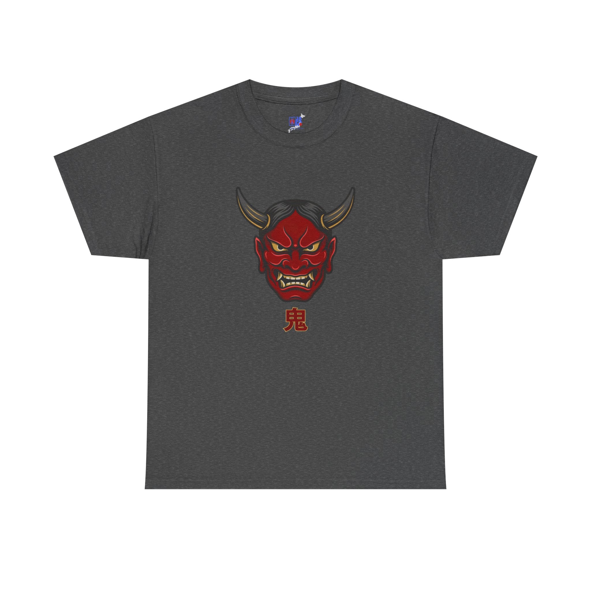 Oni Mask T-Shirt — 鬼 Japanese Demon Men's Graphic Tee | Dark Japan Streetwear Shirt