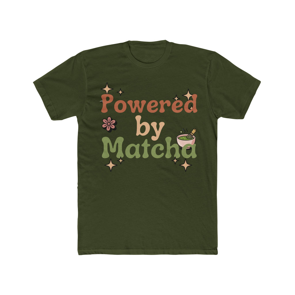 Powered by Matcha Tee | Front-Print Typography Graphic | Matcha Collection