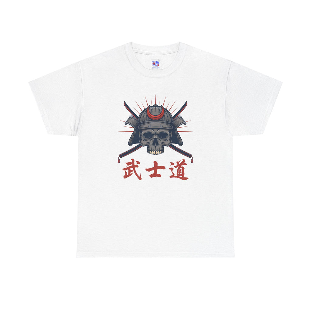 Samurai Skull Tee | Kanji Bushido Helmet Graphic Shirt