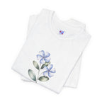 Wasurenagusa "Treasure Yourself" Tee — Minimal Japanese Botanical Self-Compassion Shirt