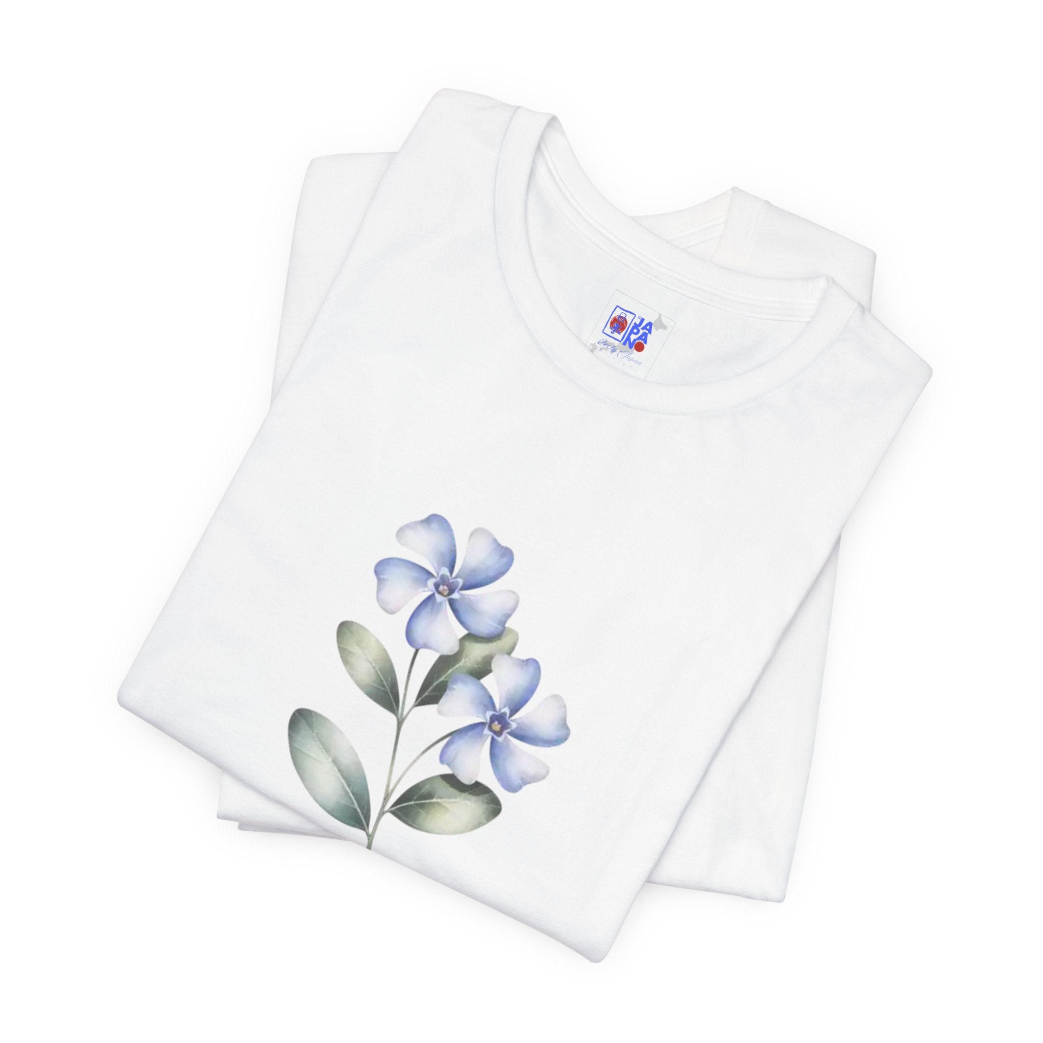 Wasurenagusa "Treasure Yourself" Tee — Minimal Japanese Botanical Self-Compassion Shirt