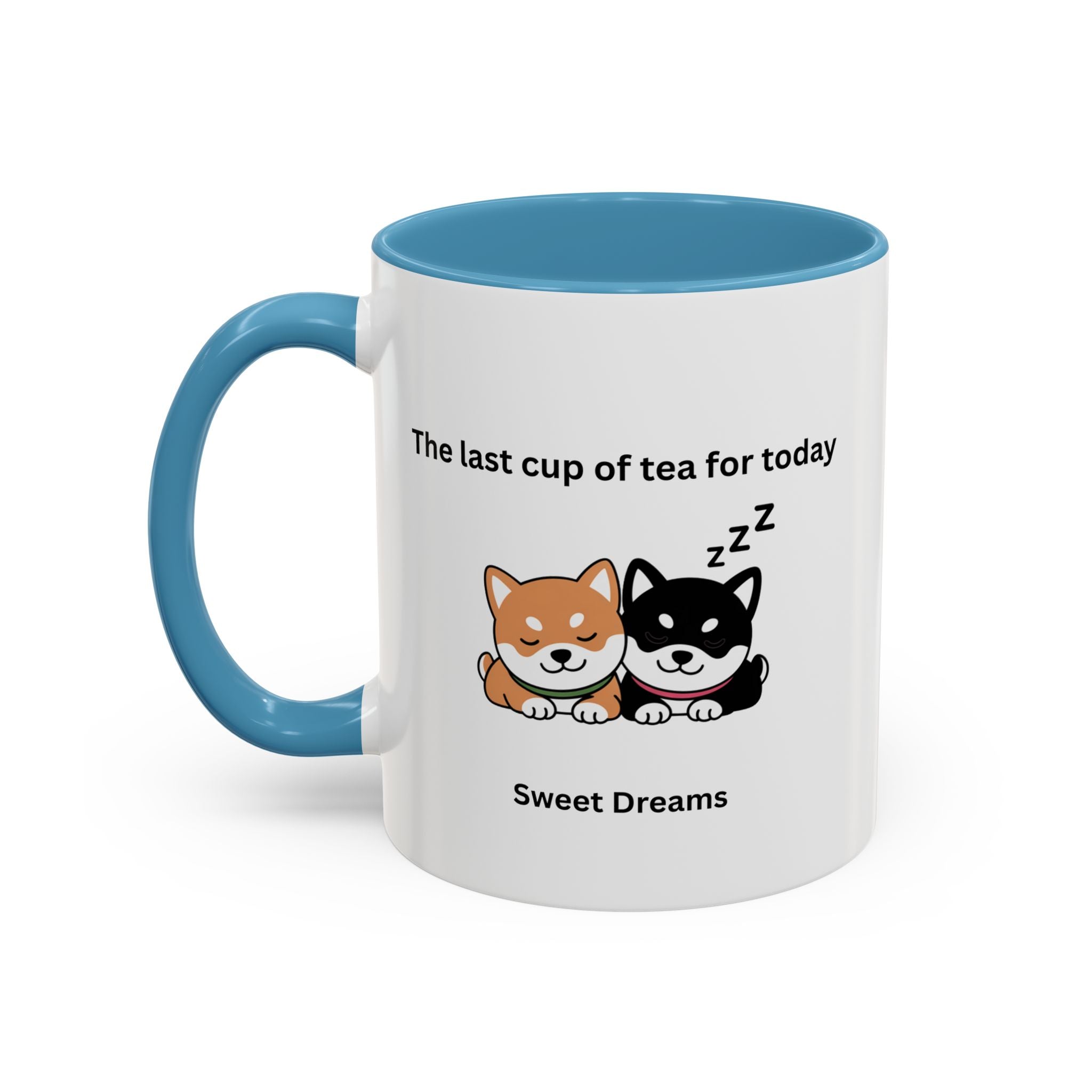 Shiba Inu "Sweet Dreams" Mug, The Last Cup of Tea for Today, Japanese Dog Cute Gift Mug