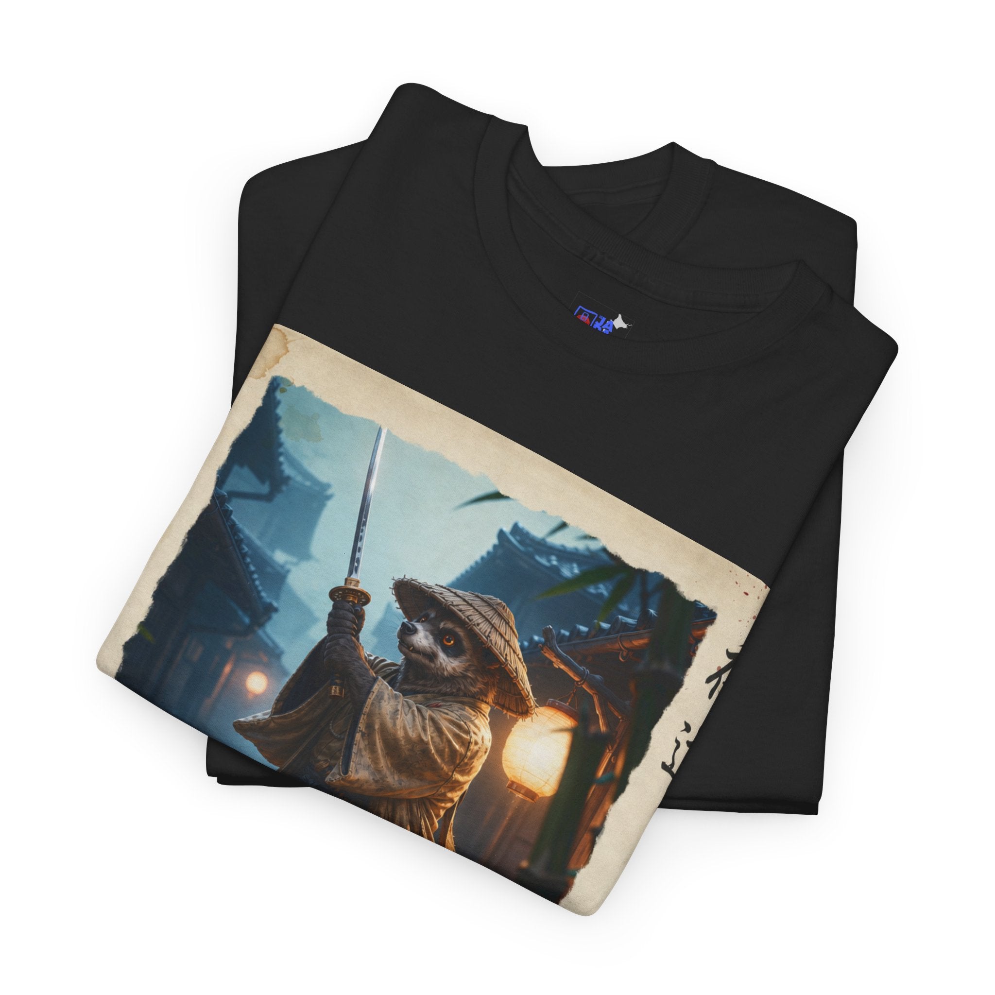 Samurai Cat Tee — Vintage Japanese Night Wanderer Graphic T-Shirt