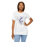 Japanese Kikyō Balloon Flower T-Shirt | Deep Purple Floral Dark Tee | Japan Autumn Botanical Art Shirt