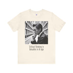 Critical Thinking T-Shirt, Intellectual Tee, Philosophical Satire Shirt, Thinker Gift,  Academic Humor Tee,  Deep Thinker Gift
