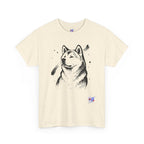 Akita Inu Sumi Ink Portrait T-Shirt — Japanese Ink Wash Dog Tee