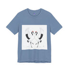 Dancing Tsuru — Red-Crowned Cranes Courtship Print | Japanese Fine Art