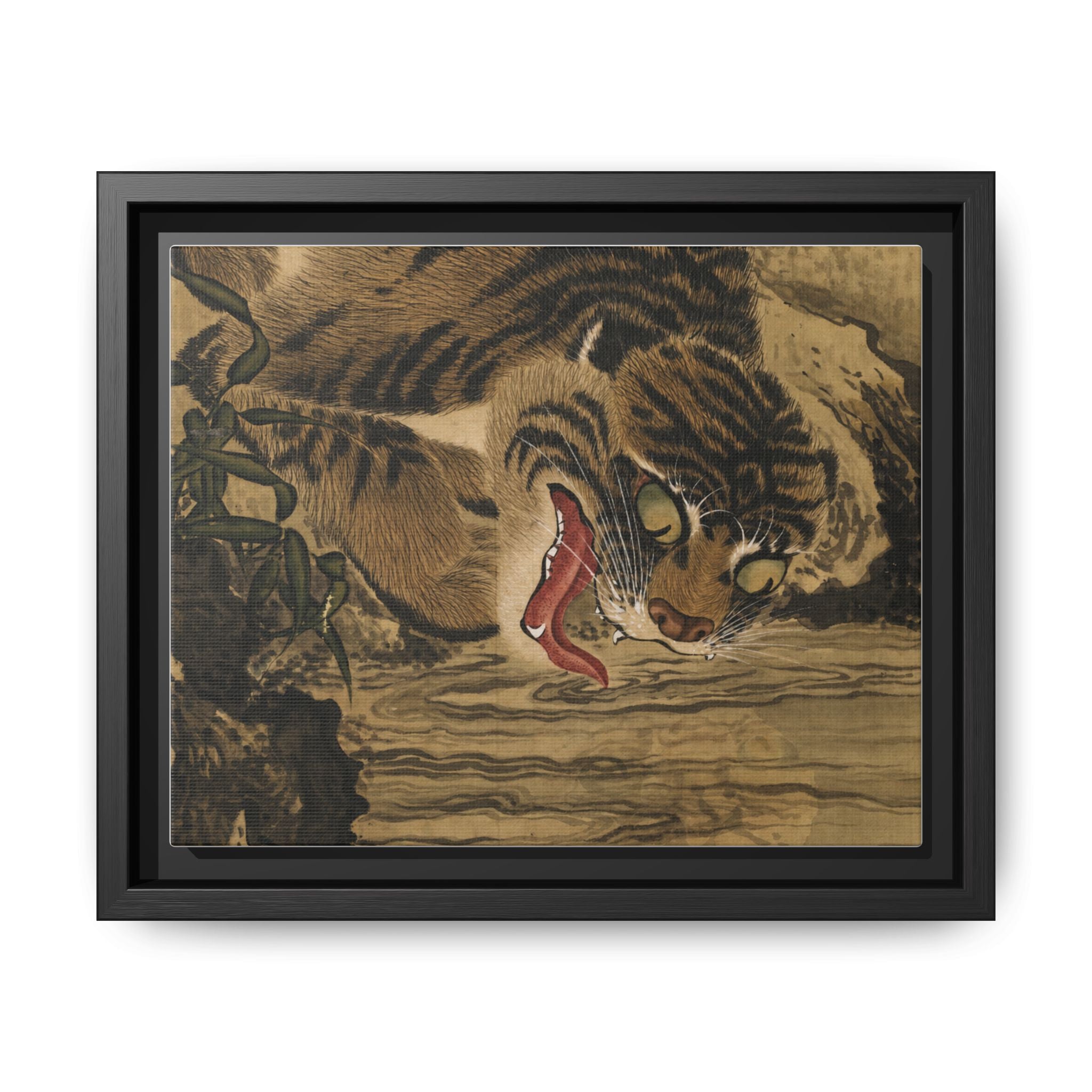 Kishi Ganku Tiger Canvas Print, Edo Period Japanese Art, Museum Reproduction, Japanese Wall Art Gift