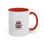Zen Racoon Coffee Mug - "Find Your Zen" Accent Ceramic Mug