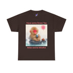 Mindful Monkey Tee — "Have Some Green Tea, Relax and Be Mindful" Cute Zen T-Shirt