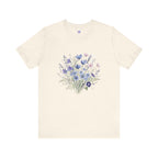 Japanese Autumn Garden Floral Tee | Kikyo Cosmos Morning Glory Bouquet