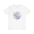 Japanese Autumn Garden Floral Tee | Kikyo Cosmos Morning Glory Bouquet