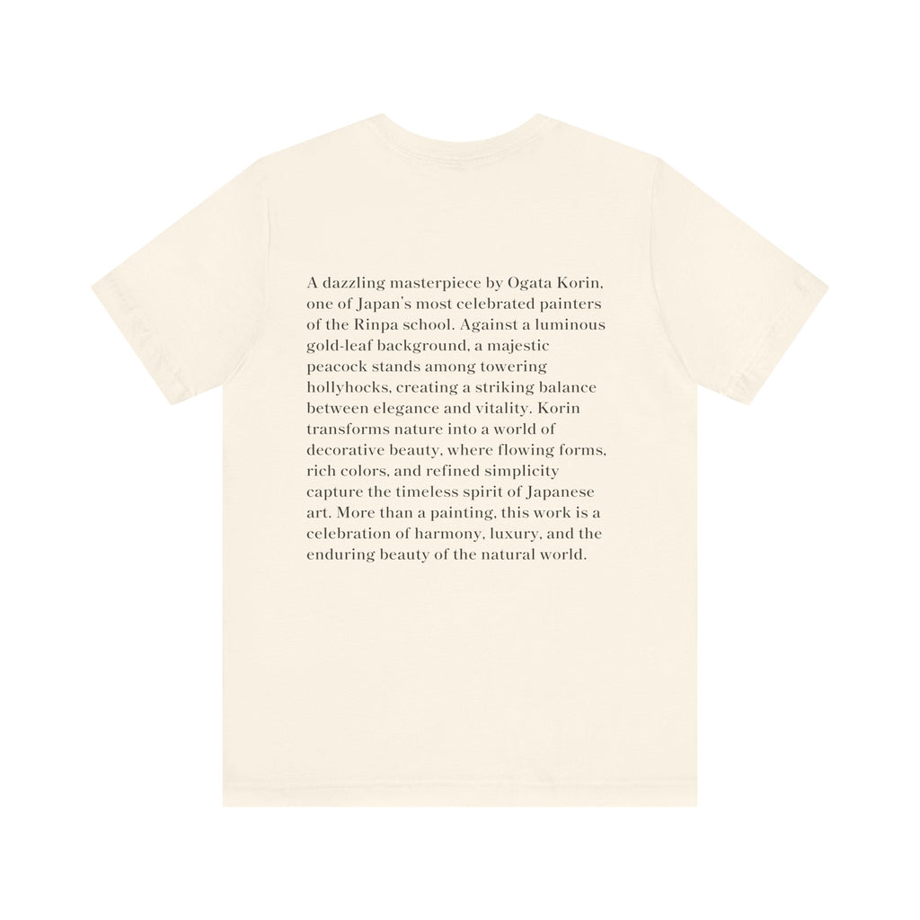 Korin Ogata "Peacock and Hollyhocks Screen", Japanese Art Museum T-Shirt