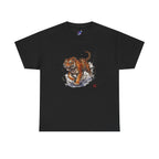 Japanese Tiger T-Shirt — 虎 Sumi-e Ink Brush Art Men's Tee | Bold Japan Graphic Shirt