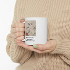 Teisai Hokuba "Swallows and Peonies,"  Edo-period Surimono Art Mug, Japanese Museum Collection (11oz, 15oz)