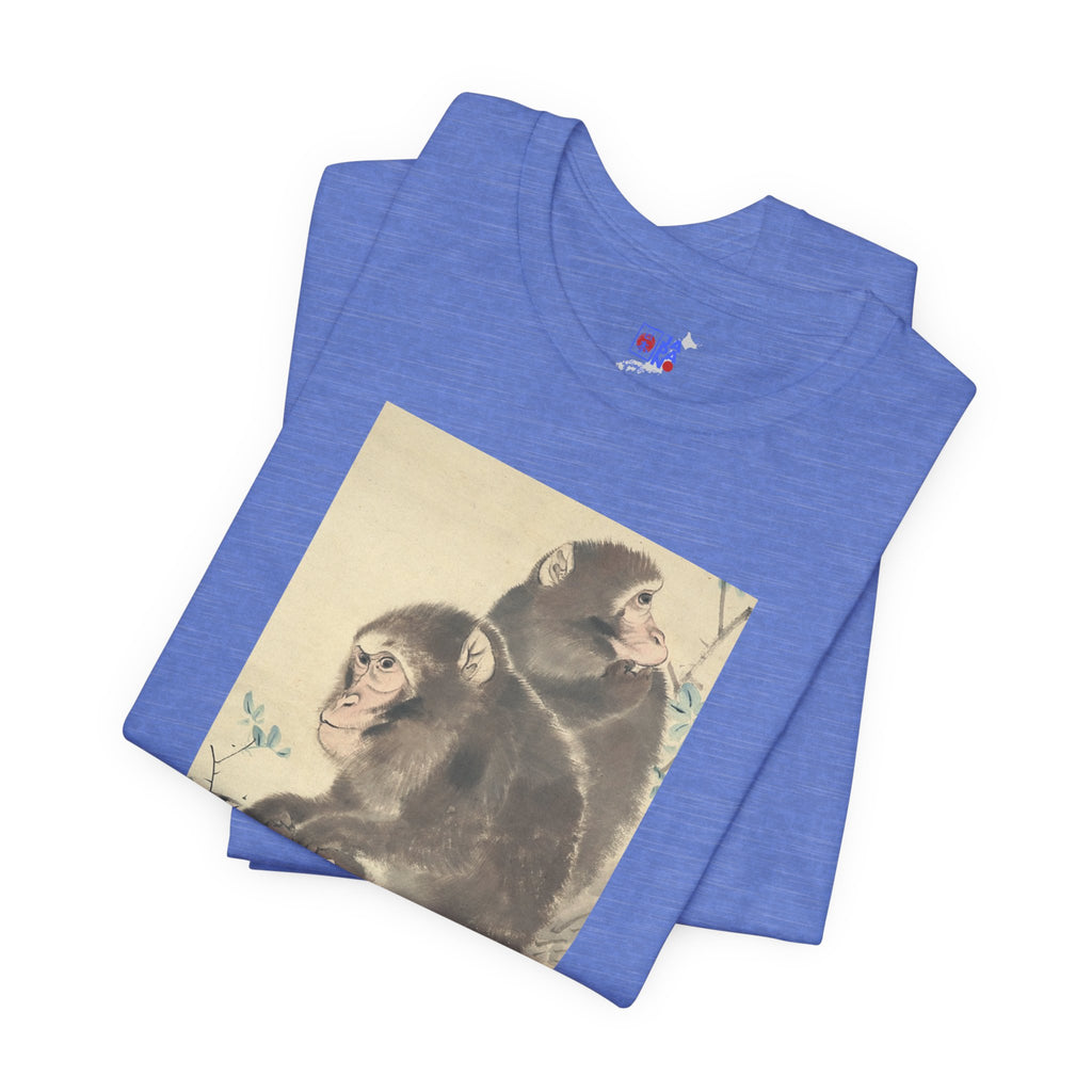 Mori Sosen "Three Monkeys" | Japanese Art Museum T-Shirt