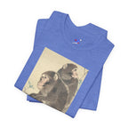 Mori Sosen "Three Monkeys" | Japanese Art Museum T-Shirt