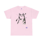 Akita Inu Sumi Ink Portrait T-Shirt — Japanese Ink Wash Dog Tee