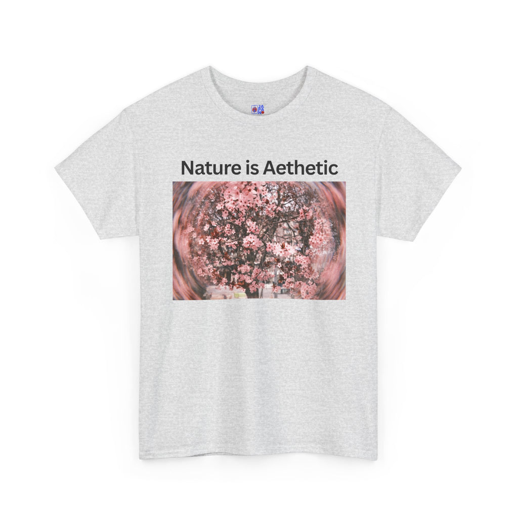 Nature Is Aesthetic Pink Sakura Floral T-Shirt