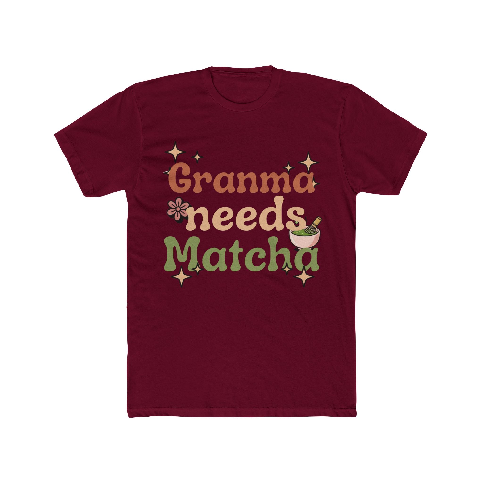 Granma Needs Matcha Tee | Vintage Front-Print Graphic | Matcha Collection