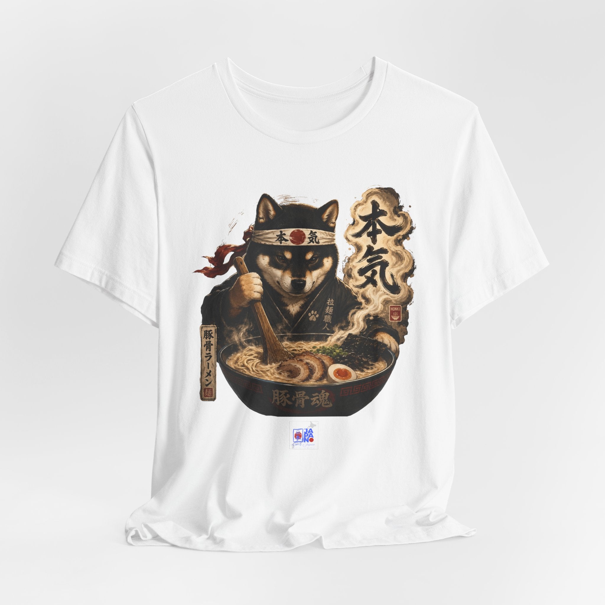 Ramen Neko Tee — Samurai Cat Chef "本気" Graphic T-Shirt
