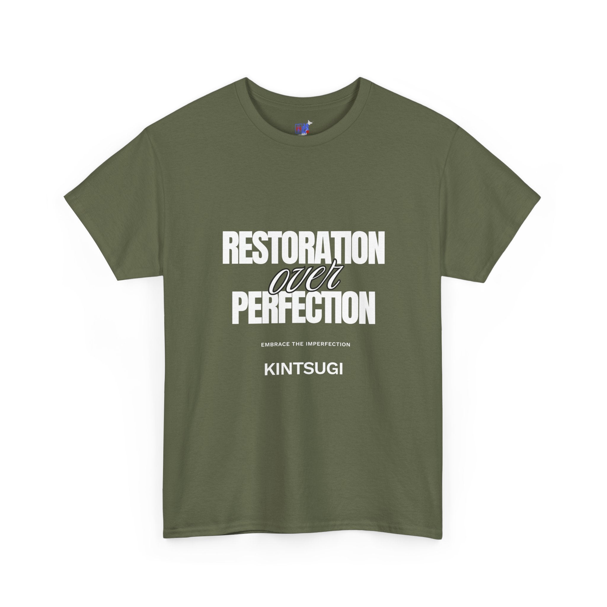 Kintsugi 'Restoration Over Perfection' T‑Shirt — Inspirational Graphic Tee