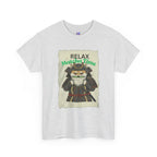 Samurai Shiba Inu Drinking Matcha Tee — Relax Matcha Time Graphic T-Shirt