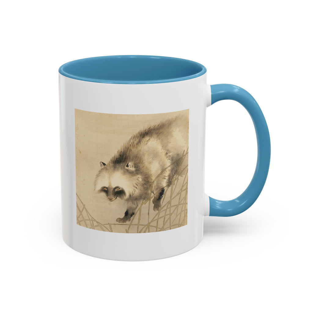 Yoshimura Hōryū "Raccoon Dog Under Moonlight" | Edo-period Japanese Art Mug — Museum Collection