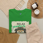 Samurai Shiba Inu Drinking Matcha Tee — Relax Matcha Time Graphic T-Shirt