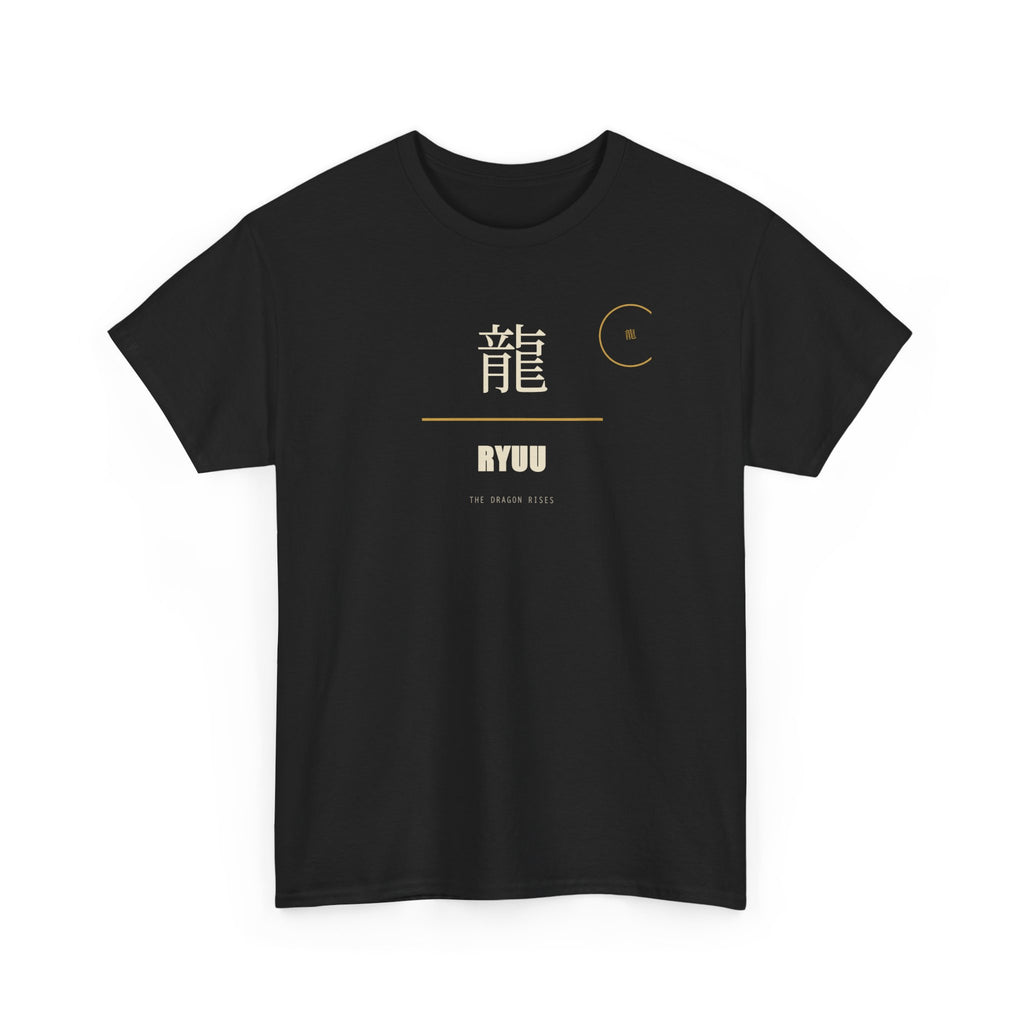 Ryuu T Shirt Dragon Rises Kanji Japanese Graphic Tee Anime Style Clothing Gift for Anime Fans, Japanese Culture Lover Apparel, Unique Geek S