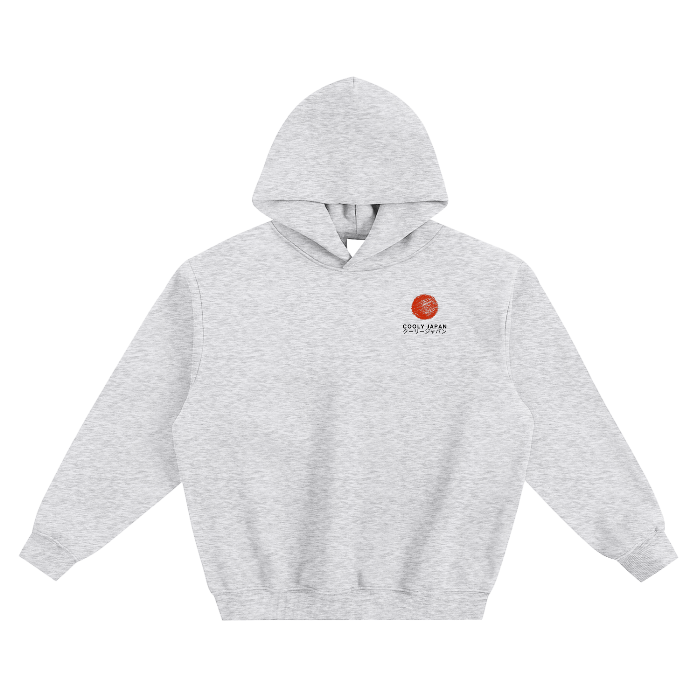 Hinomaru Signature Hoodie — Cooly Japan Heavyweight 350gsm | Ash Grey